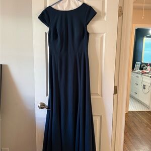 Azazie Dark Blue Bridesmaids/MOB Dress